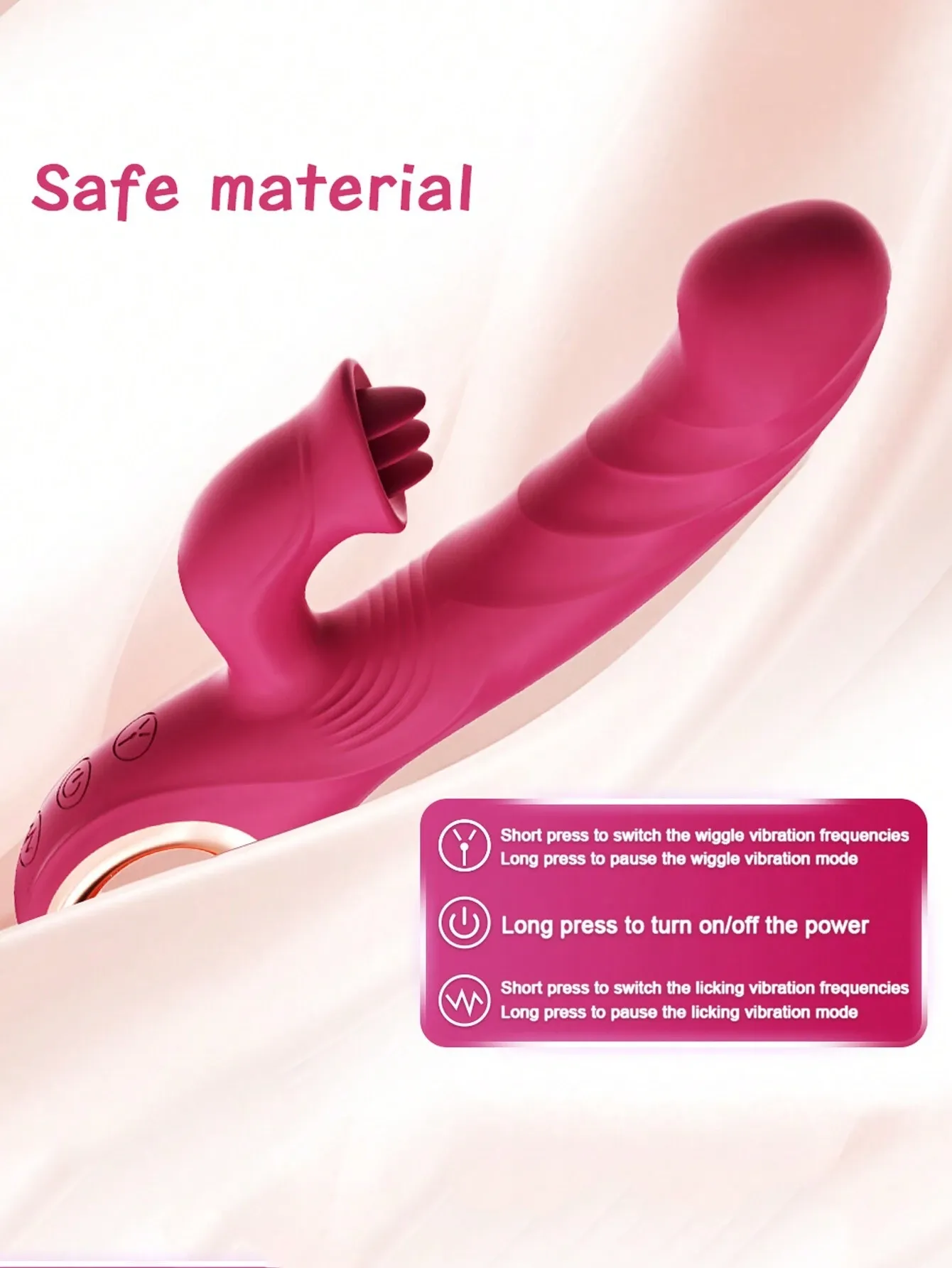 LickThrust 3-in-1 Pleasure Dual Vibrator Wand-WeLovePlugs
