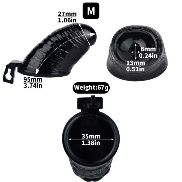 Thick Dick Resin Chastity Cage-WeLovePlugs