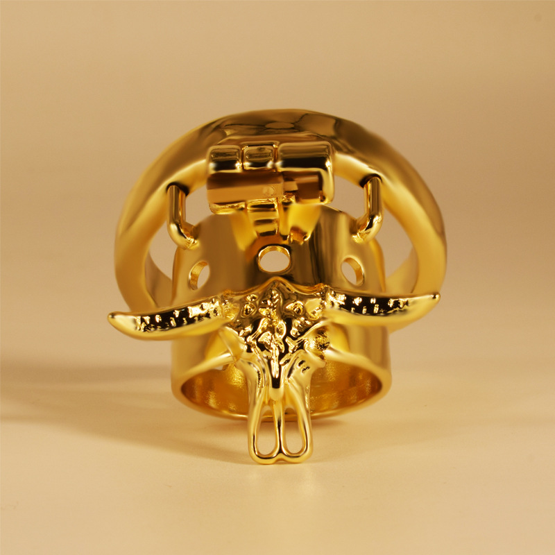 Golden Bull Chastity Cage -WeLovePlugs