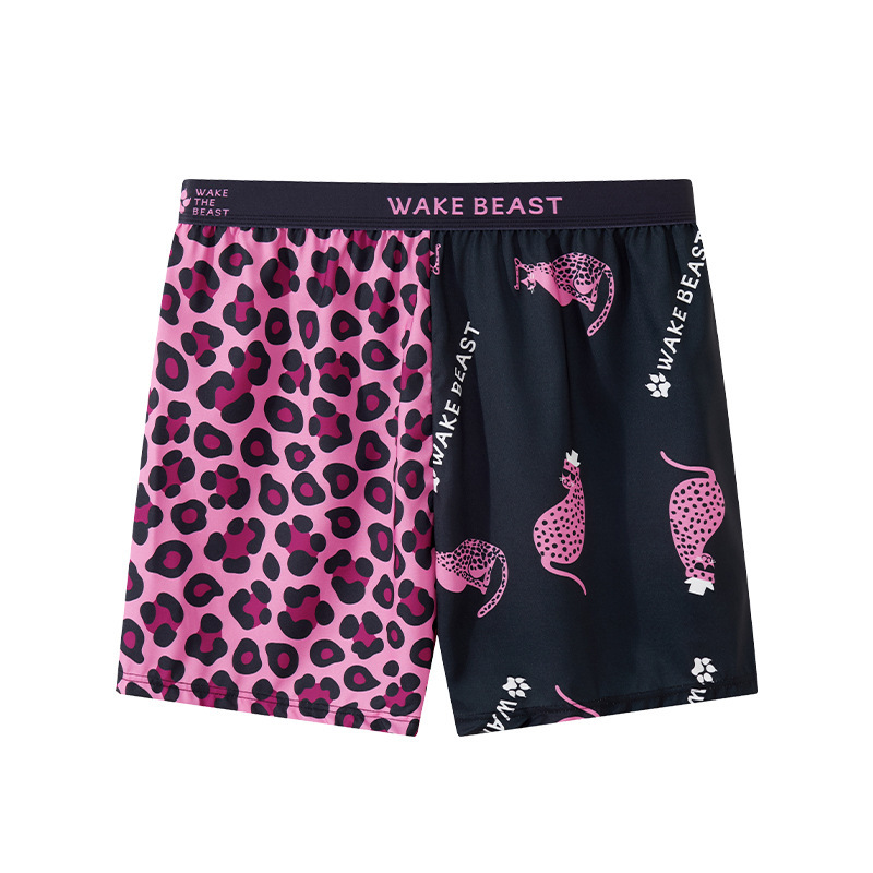 Men's Boxer Briefs With Leopard Print - Pink - 3XL - image 5