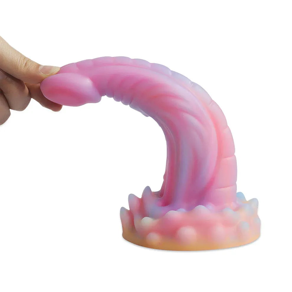 8.14'' Anal Glow In The Dark Dildo with Suction Cup - image 5