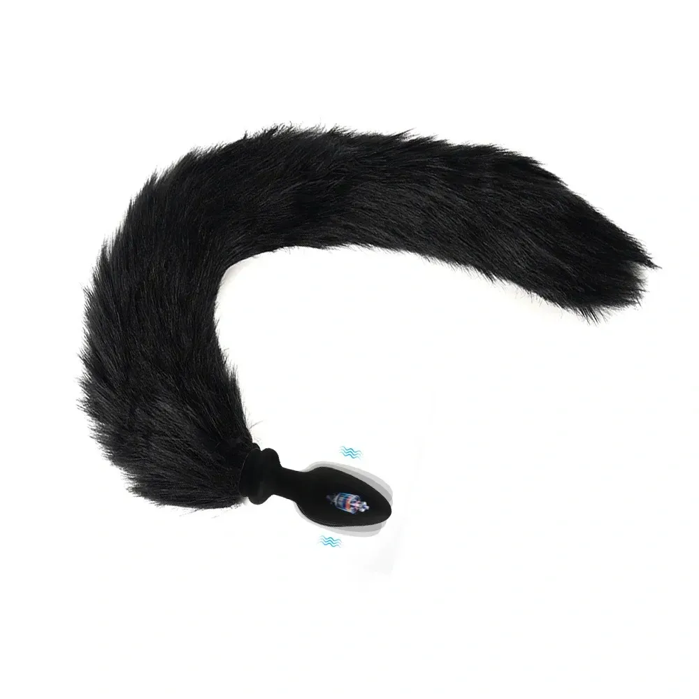 Multicolor Fox Tail Light Up Butt Plug with Remote