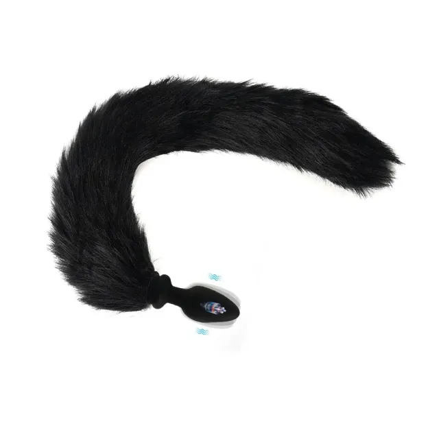 Multicolor Fox Tail Light Up Butt Plug with Remote 