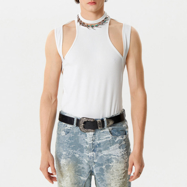 Slim-fit Streetwear T-shirt - White - XXXL - image 2