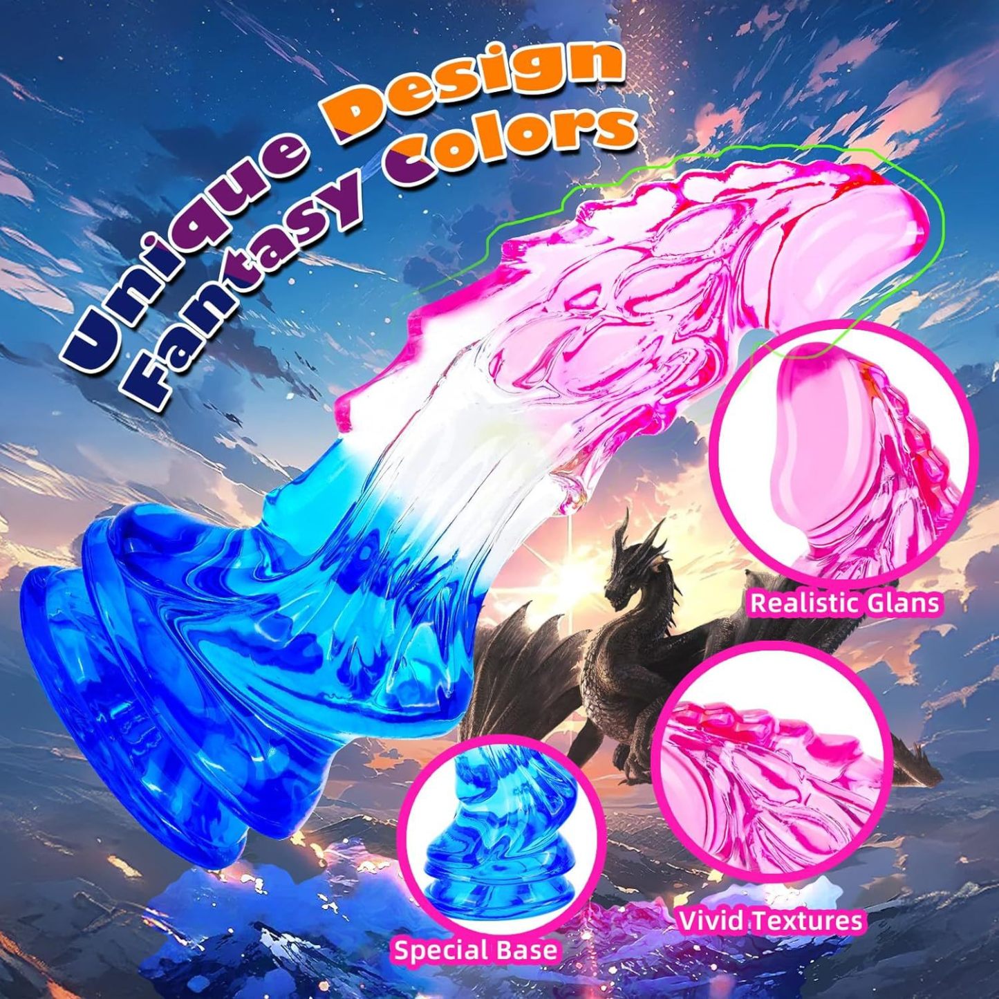 8.7” Dragon Dildo for Deep Stretch & Orgasmic Adventure