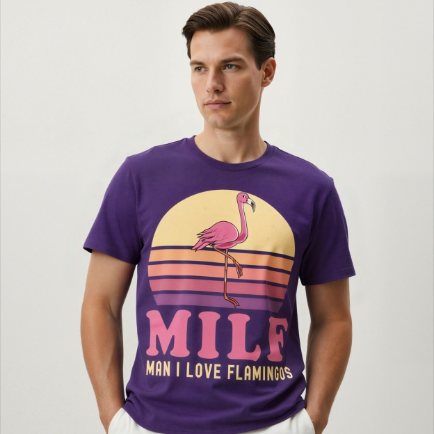 MILF Pink Joke Party T-Shirt - image 3