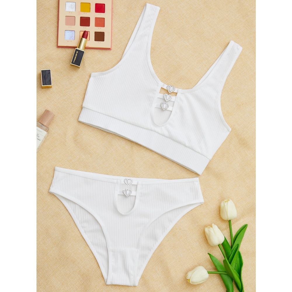 Sheer Lace Lingerie Set for Women – Deep V Teddy with G-String Panties-WeLovePlugs