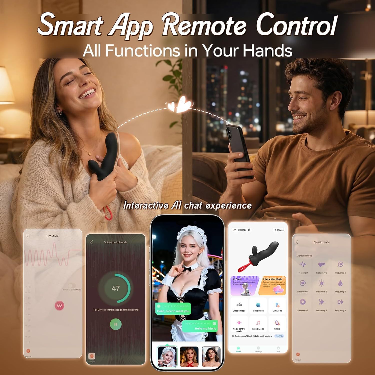 Smart 2-in-1 App-Controlled Dual Motor Vibrator - image 5
