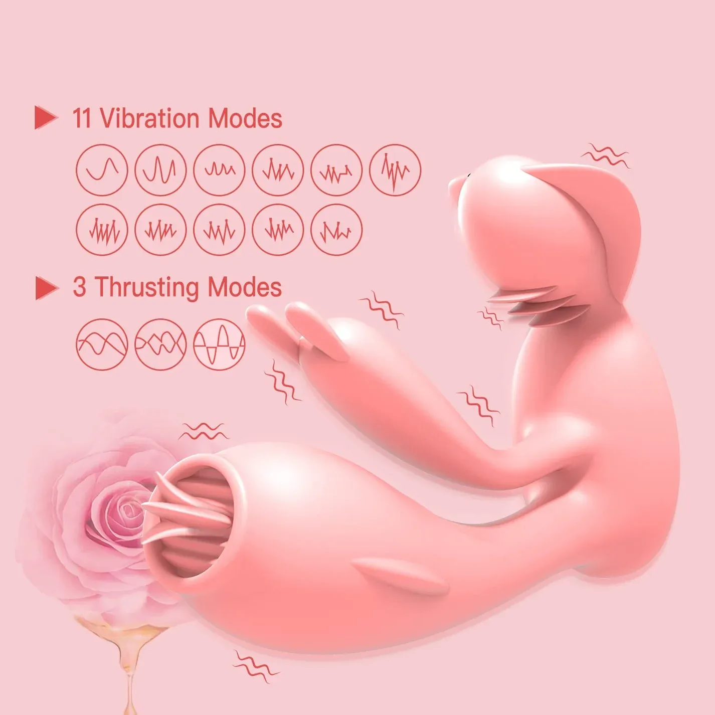 3-Motor Smart Rabbit Vibrator with App Control - image 6