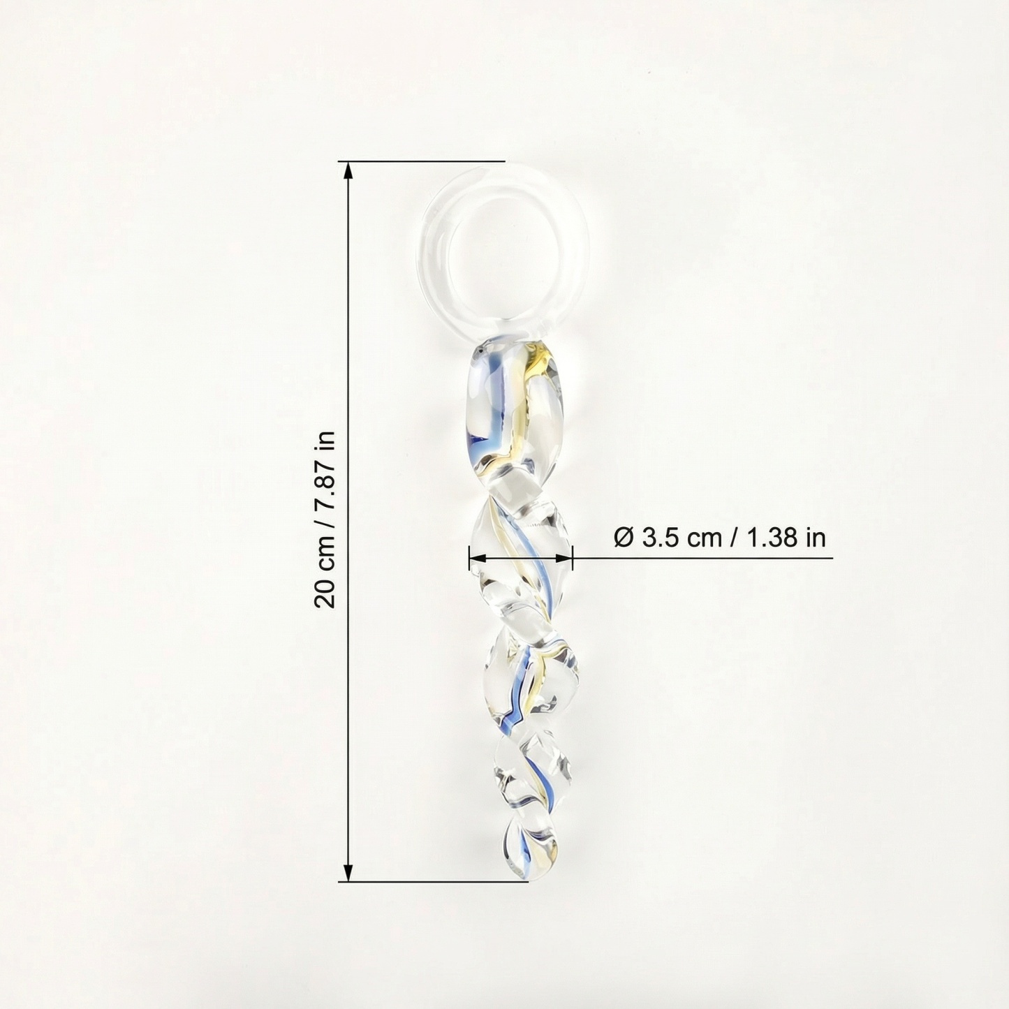 Anal Trainer Crystal Thread Glass Anal Plug - image 6