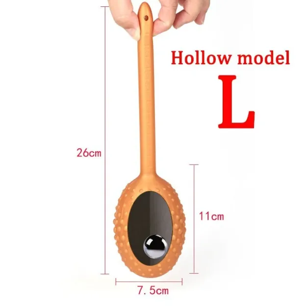 Anal Plug With Rolling Ball - L-Golden - image 1