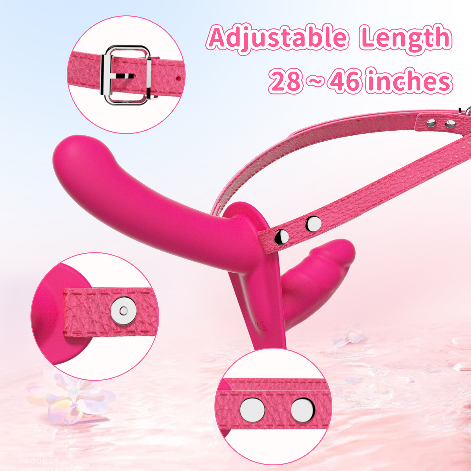 Rechargeable Ultimate Lesbian Strapon Double Dildo