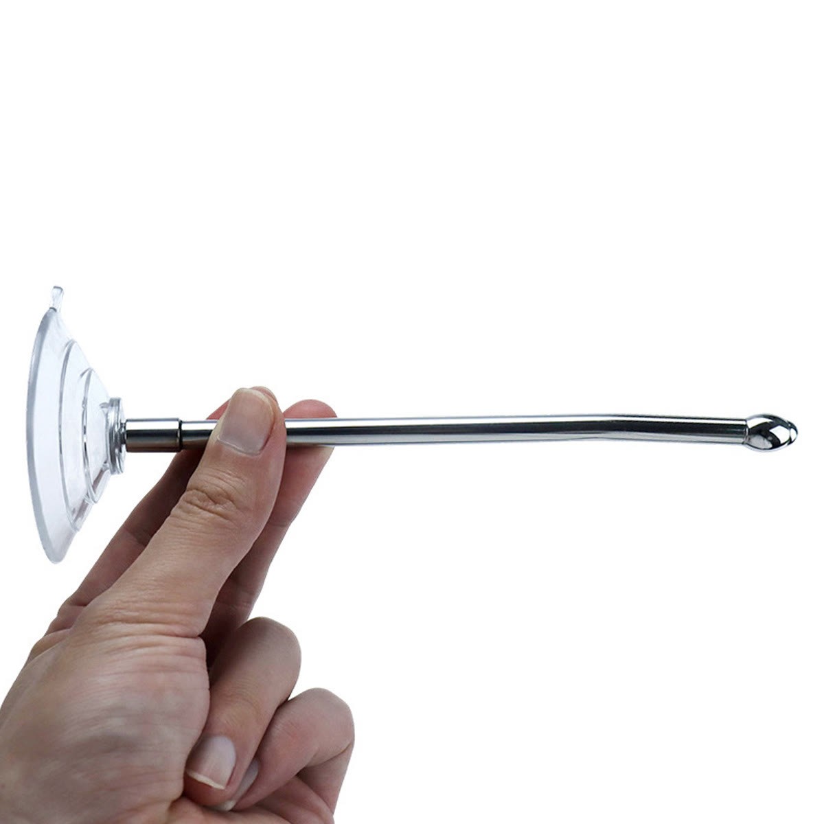Stainless Steel Urethral Sound with Suction Cup-WeLovePlugs