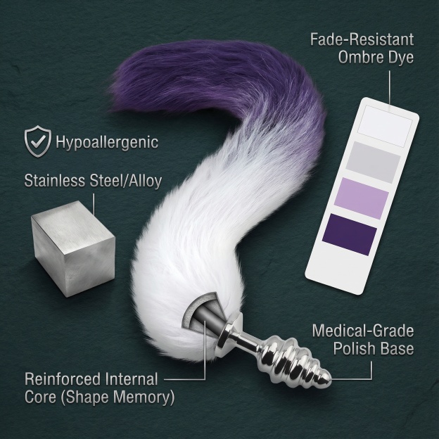 Smooth Long Fox Tail Flirting butt plug - image 6