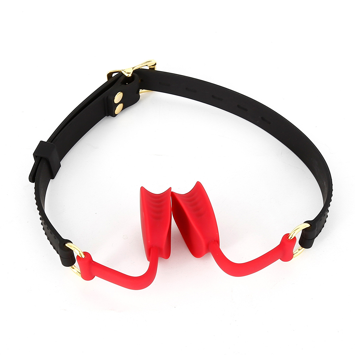 Soft Silicone Open-Mouth Gag with Adjustable Strap-WeLovePlugs