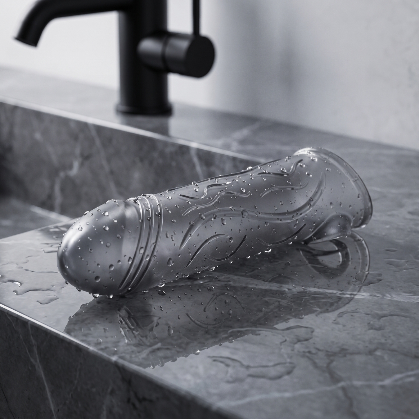Flexible Ribbed Silicone Penis Sleeve - image 14