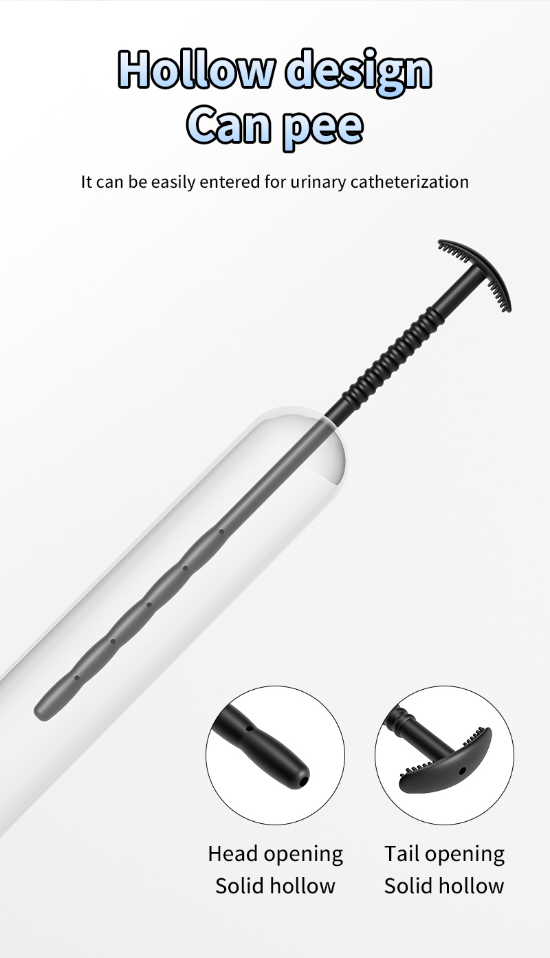 Silicone Urethral Exploration Plug with Syringe-WeLovePlugs