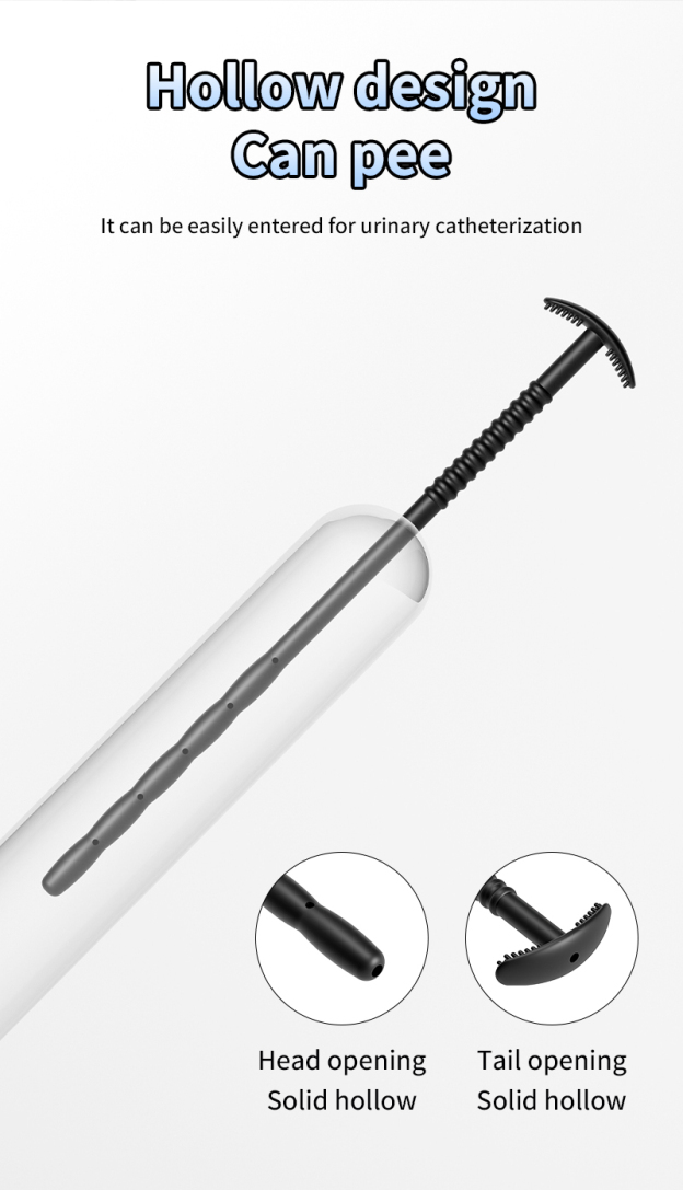 Silicone Urethral Exploration Plug with Syringe-WeLovePlugs