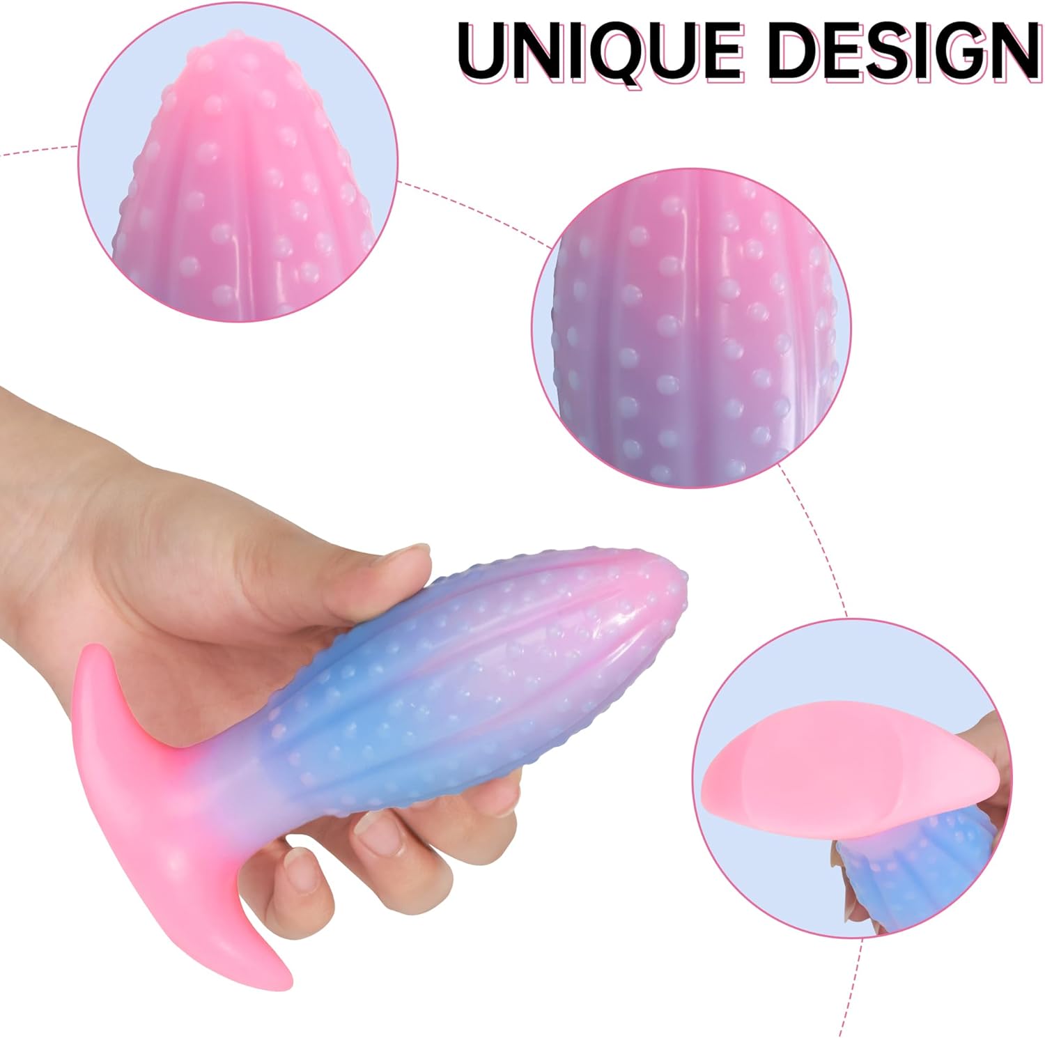 Glowing Oval Beads Anal Plug