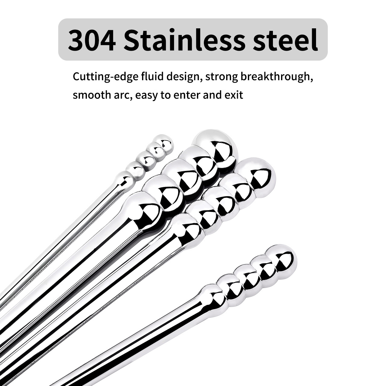 Stainless Steel Urethral Sound with Scale -WeLovePlugs