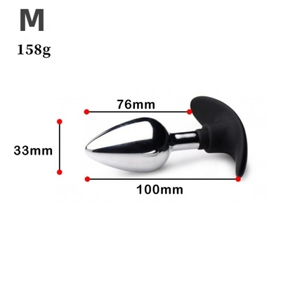 Tailz Master Series Dark Invader Metal & Silicone Anal Plug-WeLovePlugs