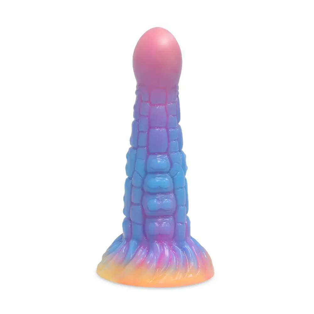7'' Alien Anal Glow In The Dark Dildo with Suction Cup - image 1
