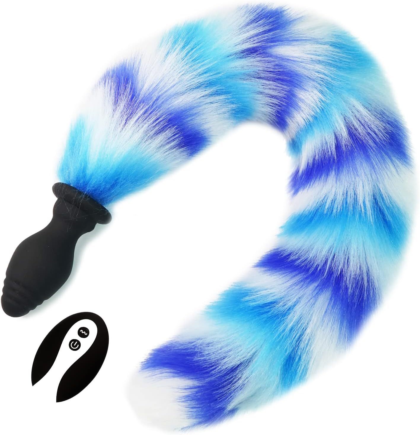 Multicolor Fox Tail Light Up Butt Plug with Remote