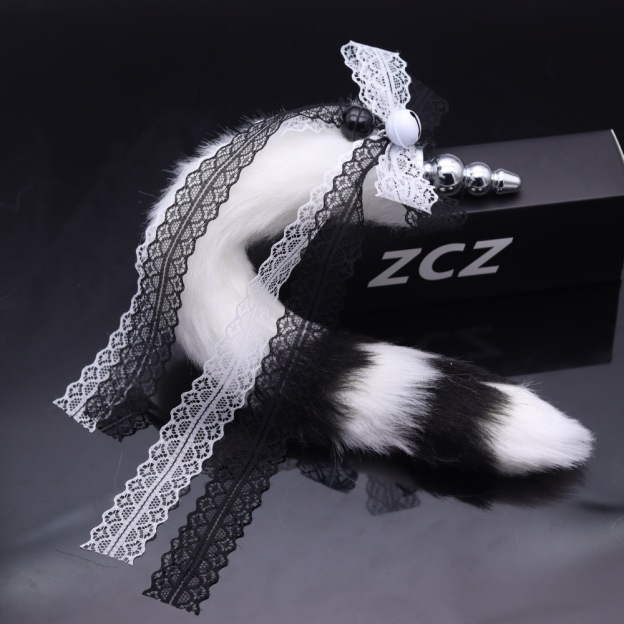 15.7'' Playful Tail Butt Plug With Ribbon Accent-WeLovePlugs