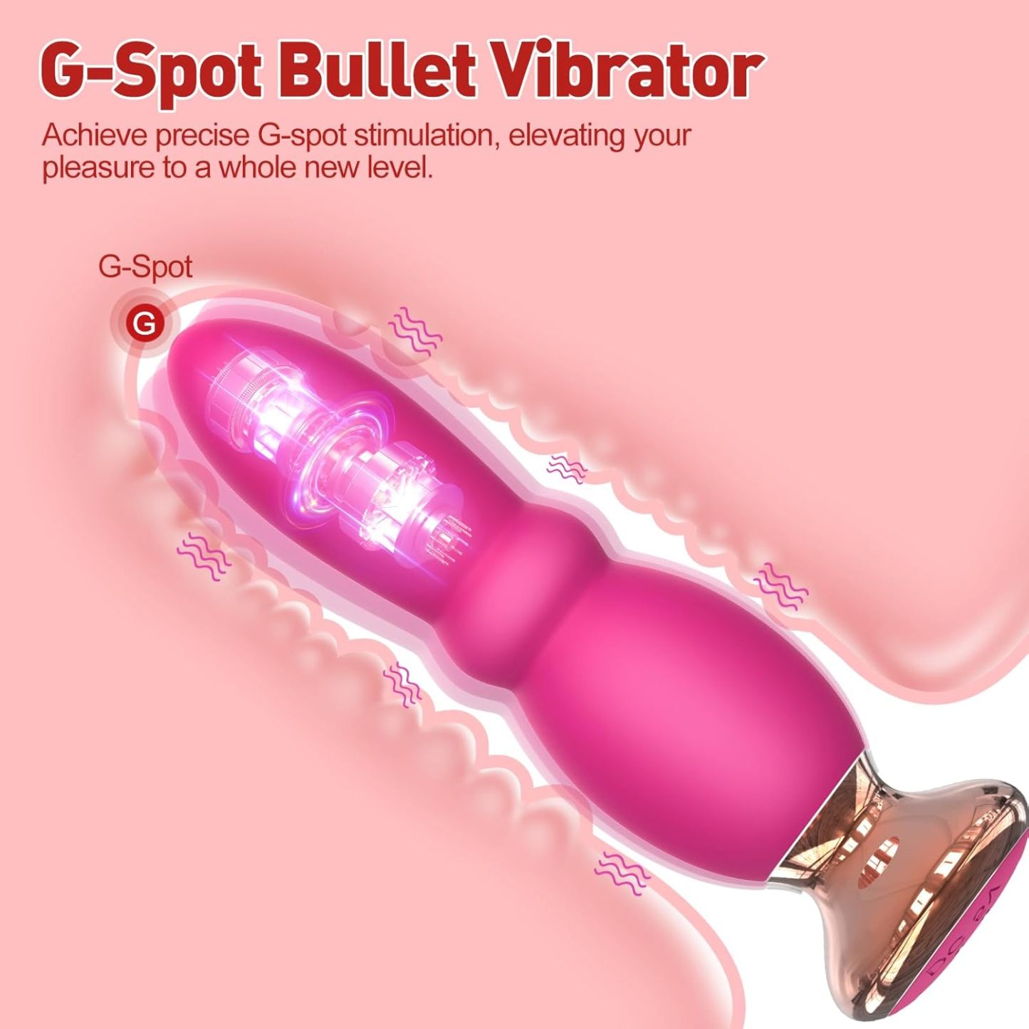 Small Waist G-Spot Vibrator - 10 Modes Waterproof & Remote Control