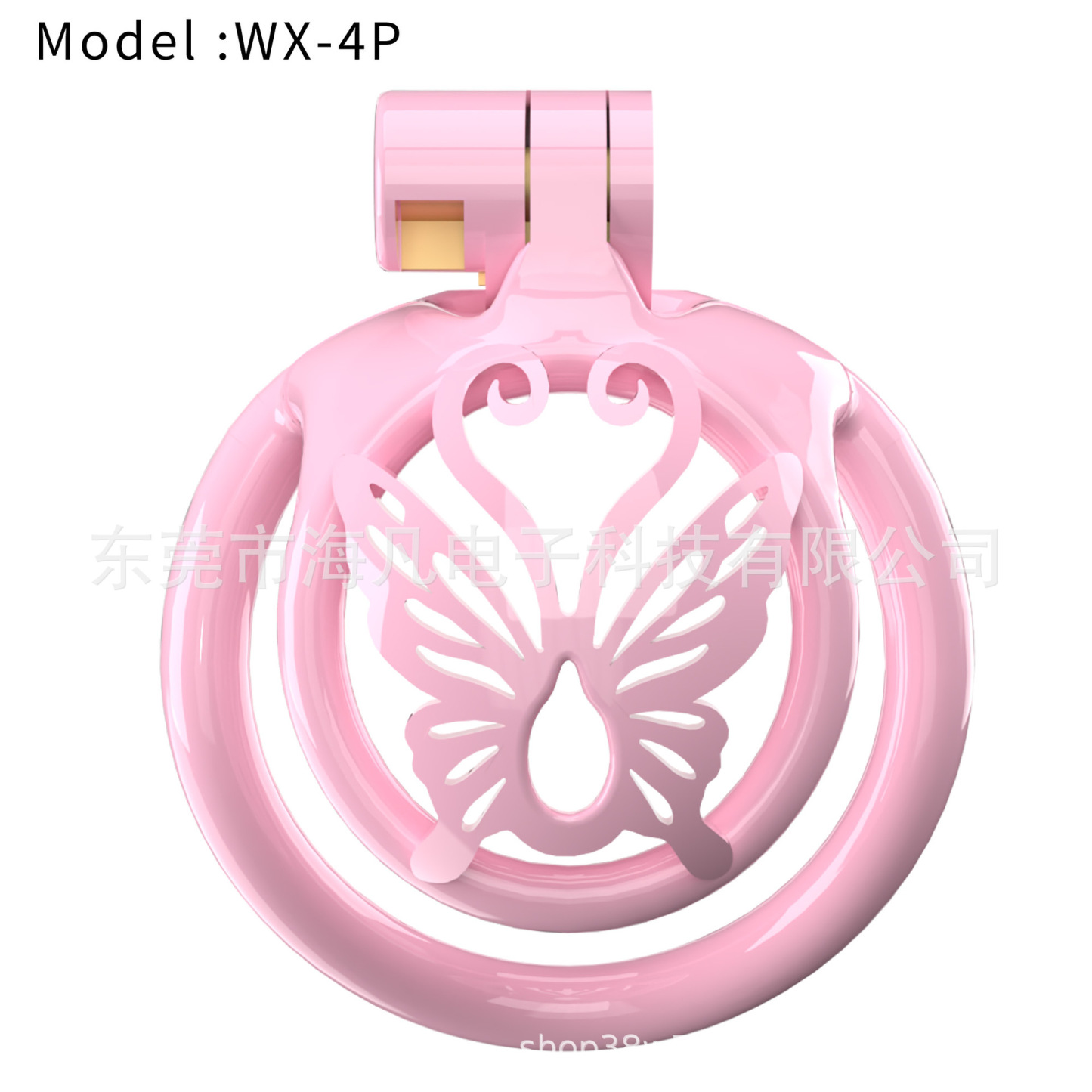 Butterfly Sissy Chastity Cage with 5 Rings -WeLovePlugs