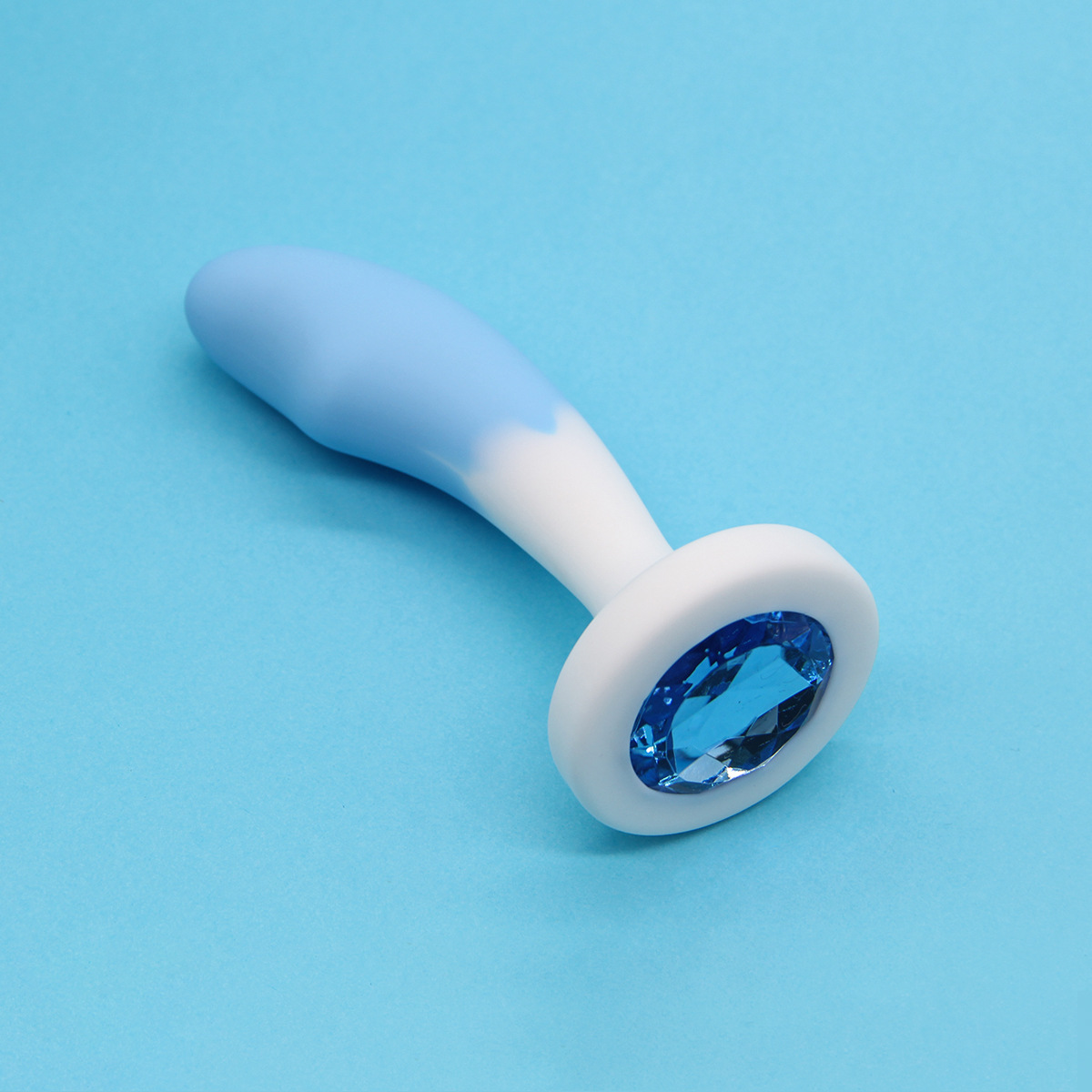 Crystal Base Silicone Anal Butt Plug-WeLovePlugs