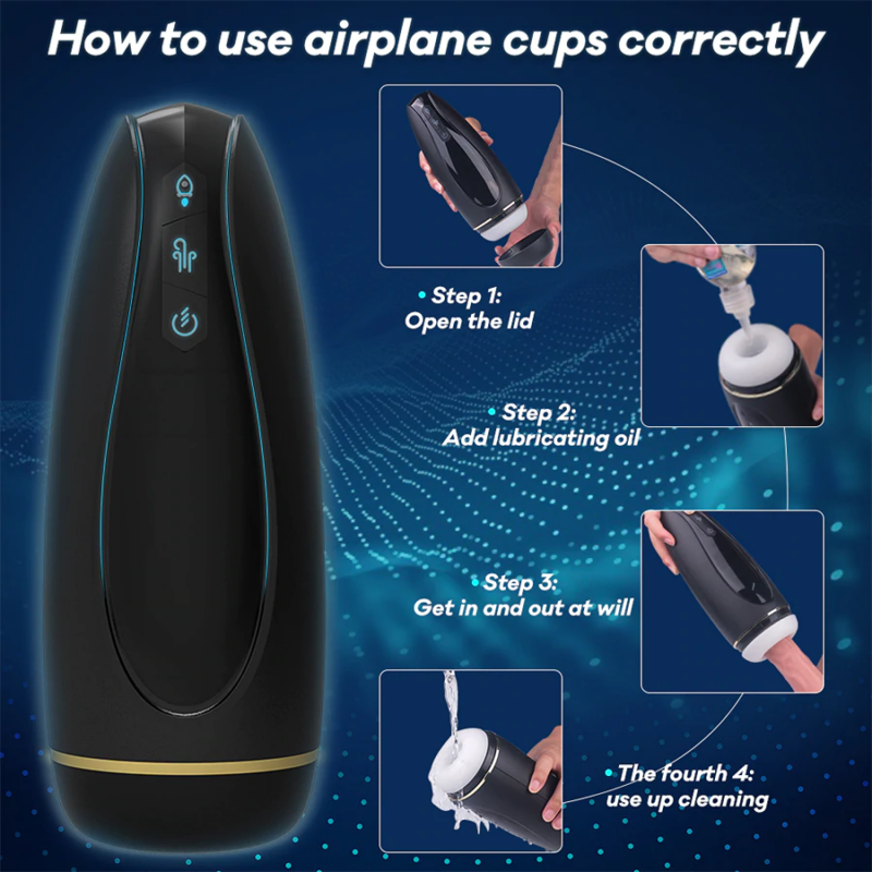 15 Modes Male Masturbatior Automatic Sucking -WeLovePlugs