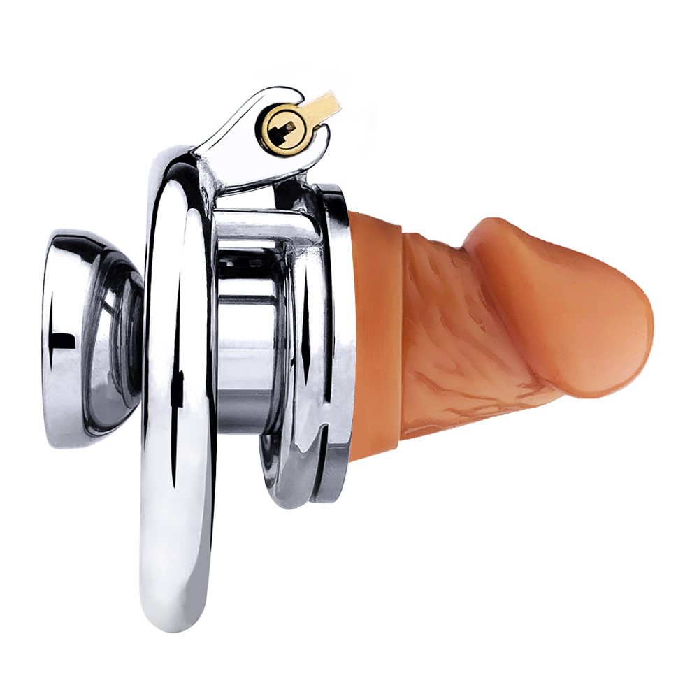 Chastity Cage with Detachable Dildo & Urethral Tube -WeLovePlugs