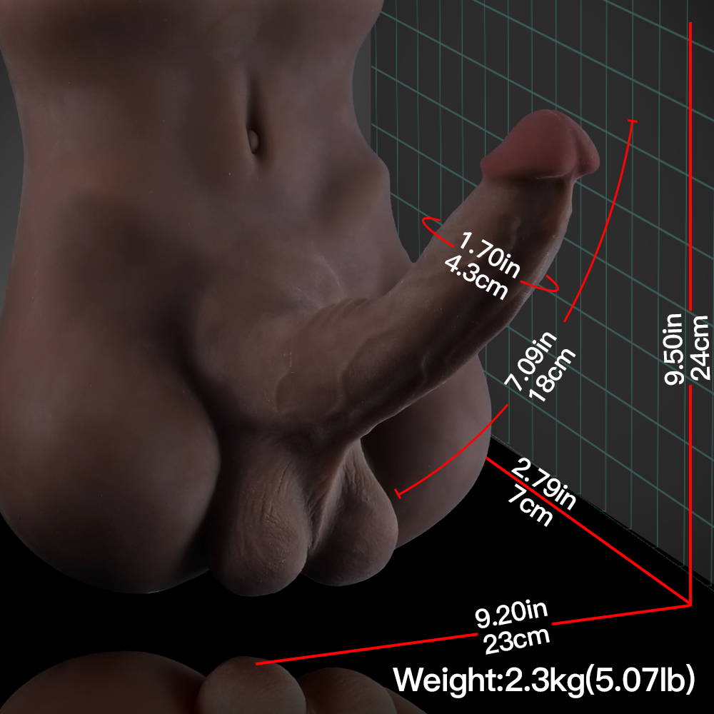 Lifelike Men's Torso for Women – Realistic Cock & Anal Experience
