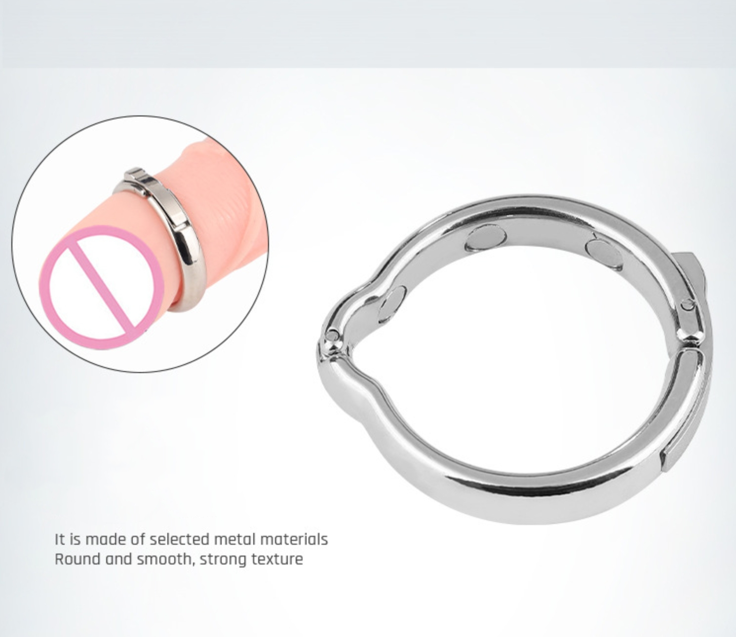 Metal Circumcision Blocking Ring Penis Binding Locking Sperm Ring Male Delay Corrector -WeLovePlugs