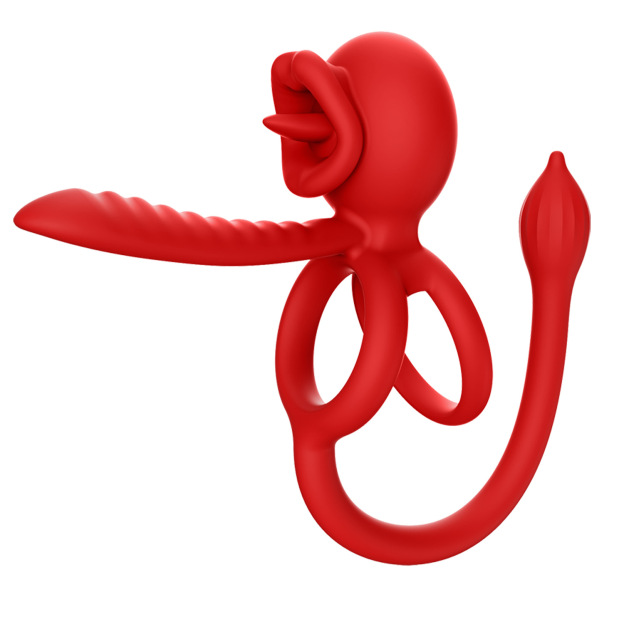 3-in-1 Couple Vibrator with App Control – Cock Ring & Anal Plug & Dildo
