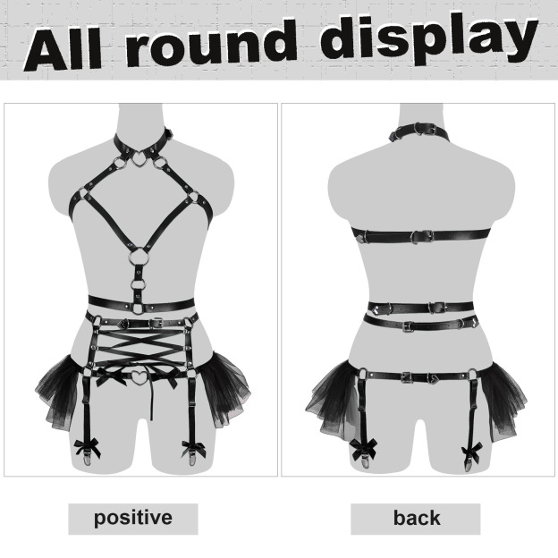 Halloween Rebel Corset Harness Lingerie-WeLovePlugs