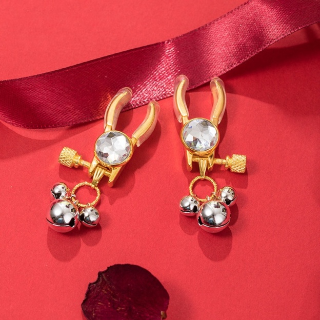 Bells Nipple Clamps Clips Rhinestone - image 2