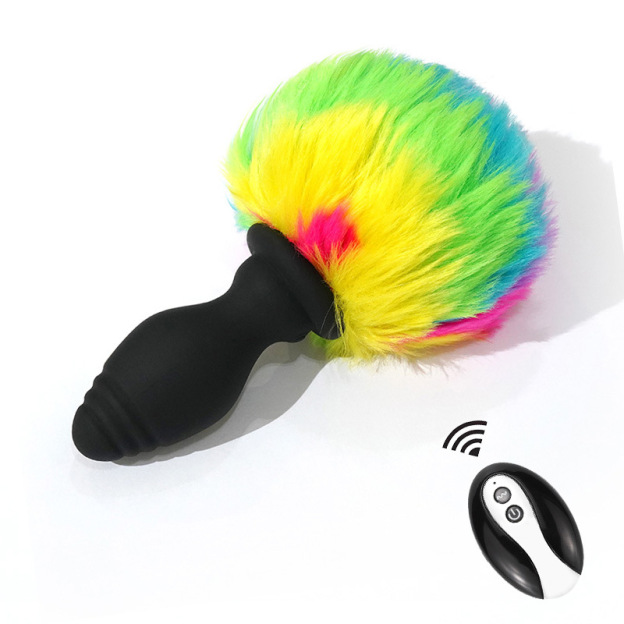 Rabbit Tail Butt Plug Remote Control -WeLovePlugs