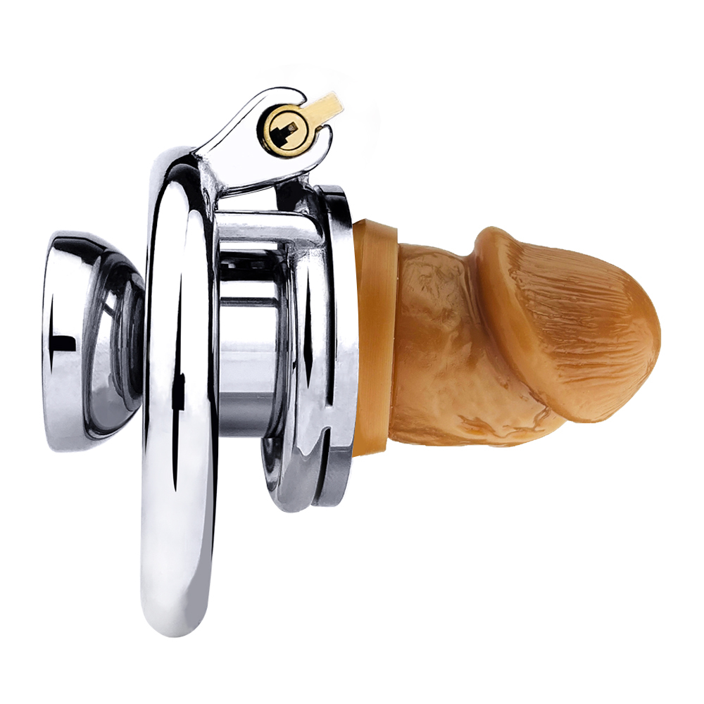 Chastity Cage with Detachable Dildo & Urethral Tube -WeLovePlugs