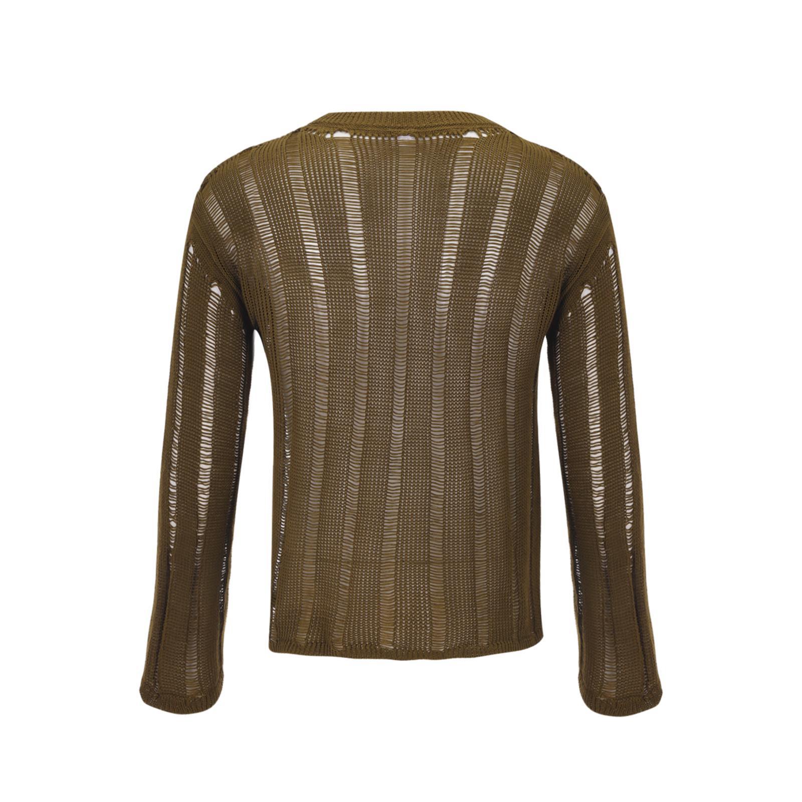 Micro Sheer Cutout Stretch Sweater - image 4