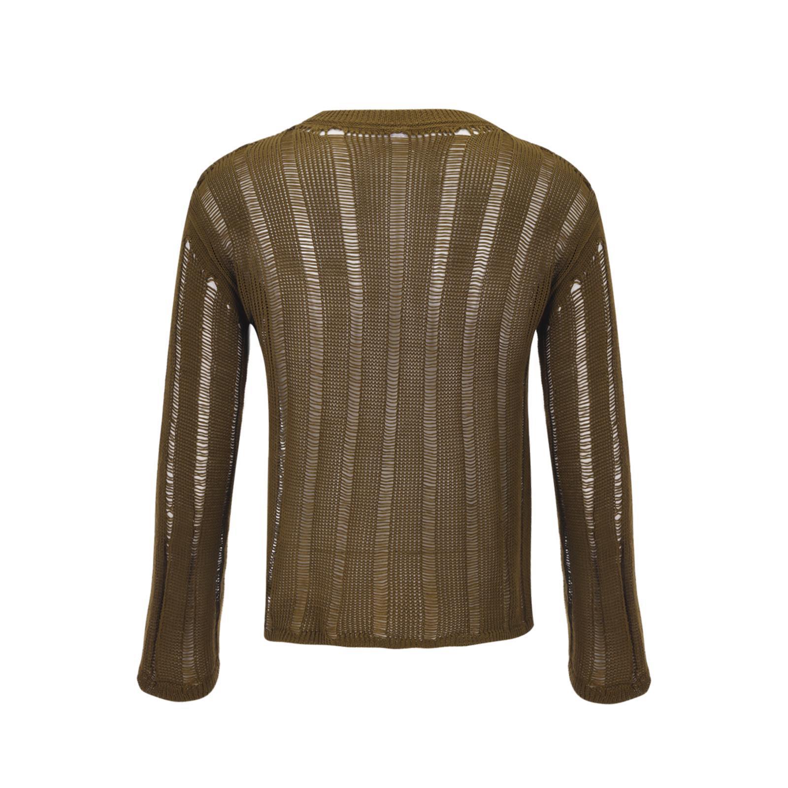 Micro Sheer Cutout Stretch Sweater - image 4