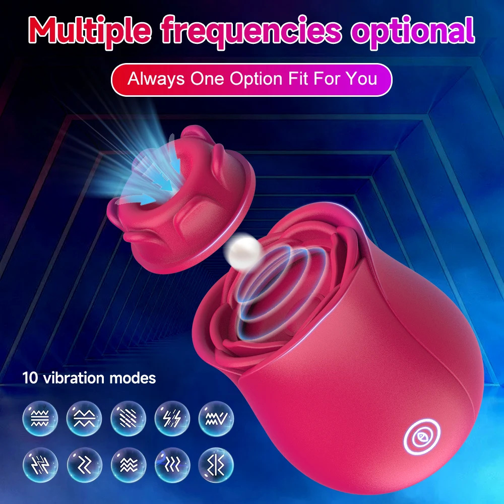 Clitoral Sucking & Slapping Vibrator – Rose Toy for Intense Pleasure-WeLovePlugs