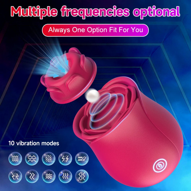 Clitoral Sucking & Slapping Vibrator – Rose Toy for Intense Pleasure-WeLovePlugs