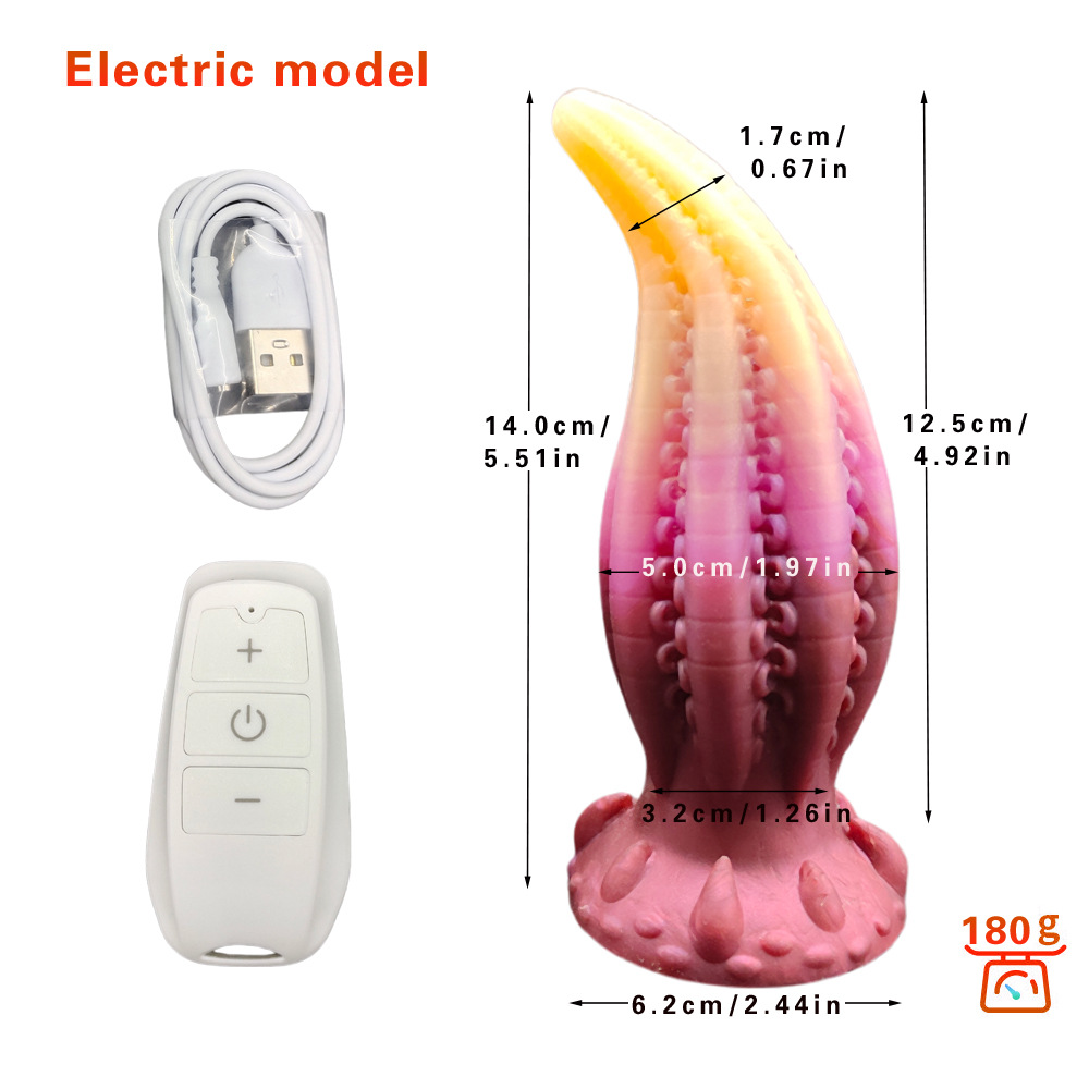 5.51'' Insertable Octopus-tentacle Silicone Dildo - Octopus Tentacle - image 5