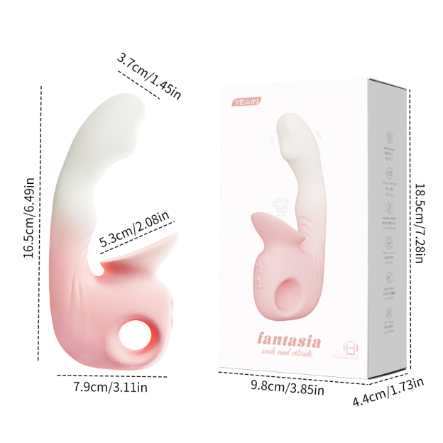 Rhapsody Remote Suction Vibrator - Pink - image 7