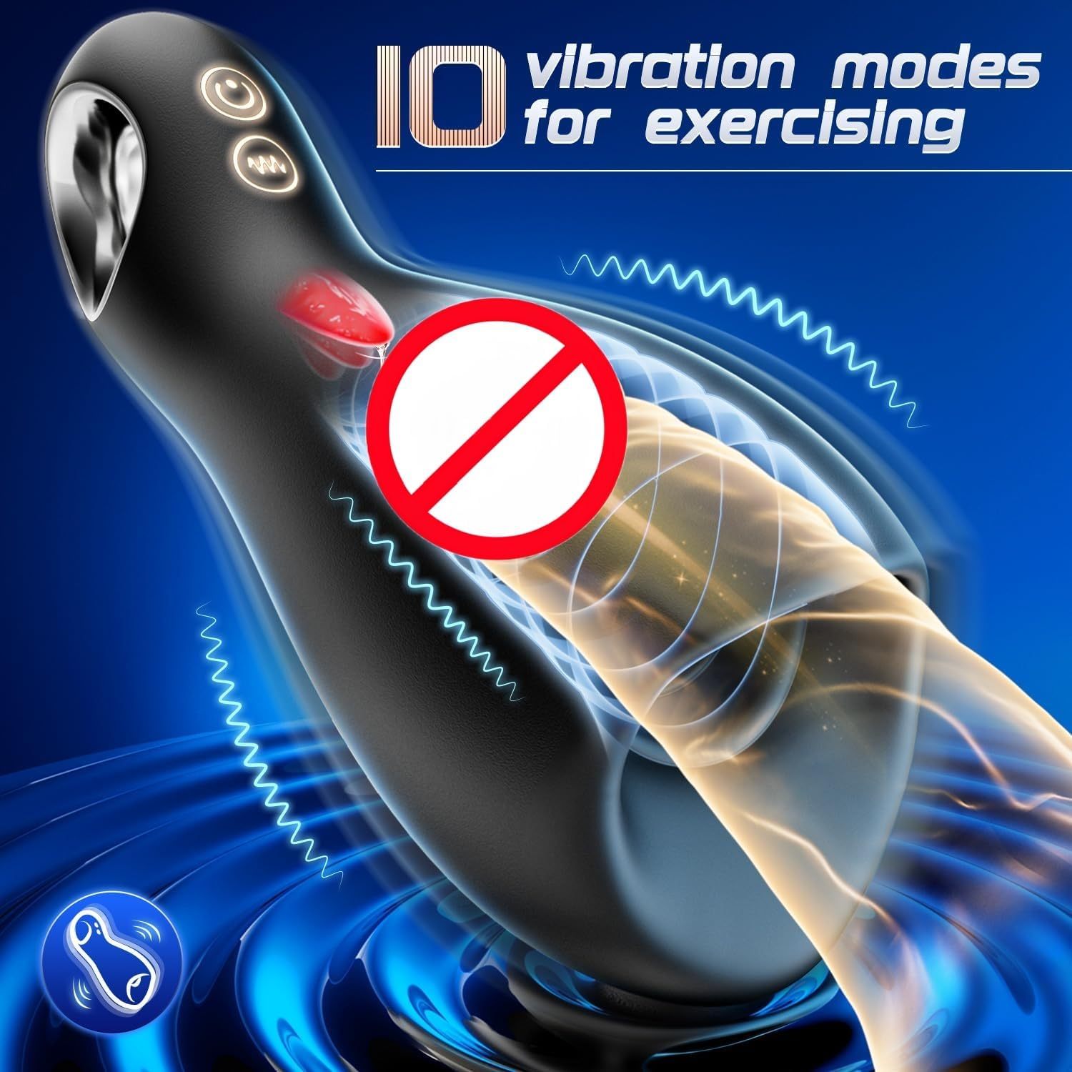 Penis Pump Stroker with 10 Vibrations