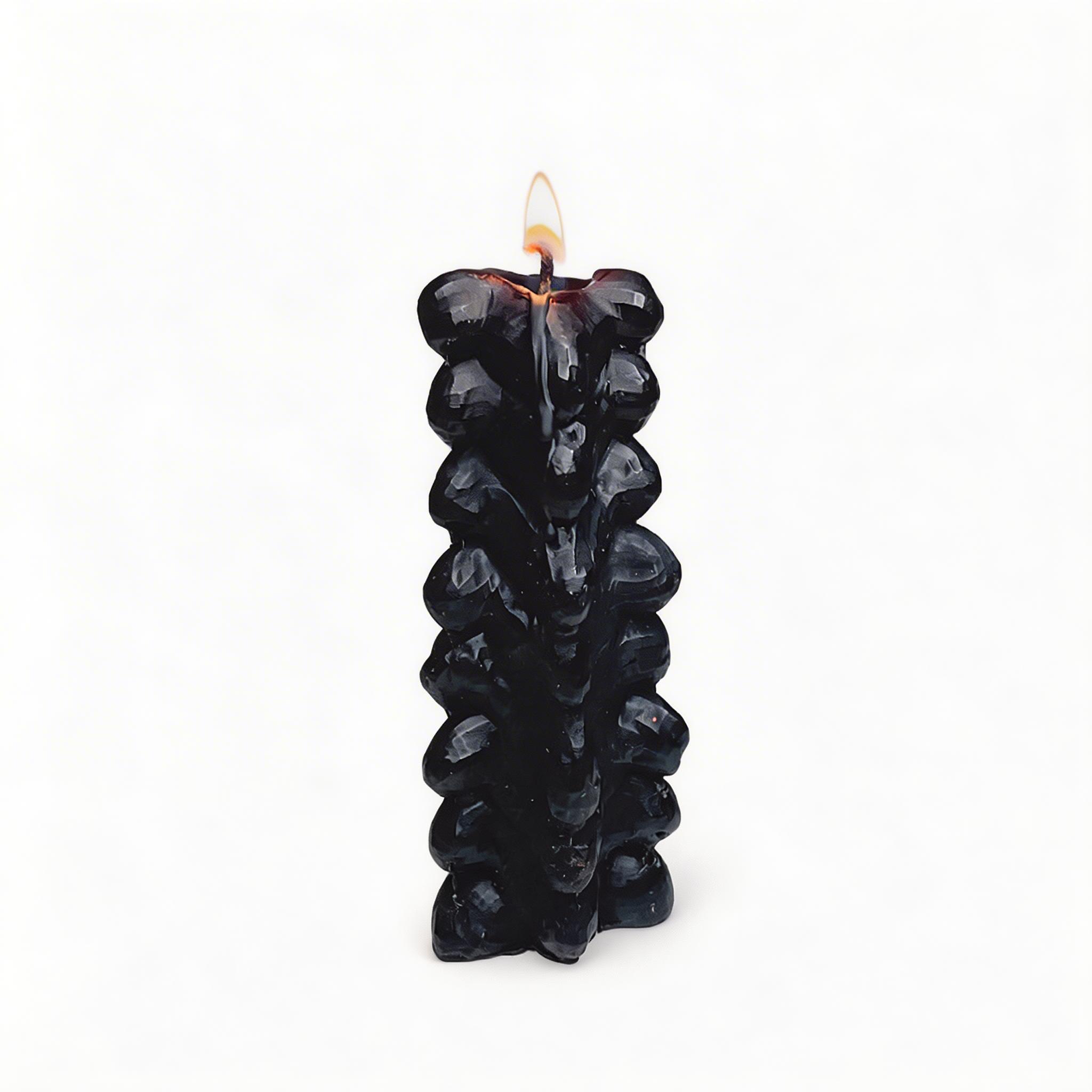 Spine-shaped Scented Candle - Black - image 1