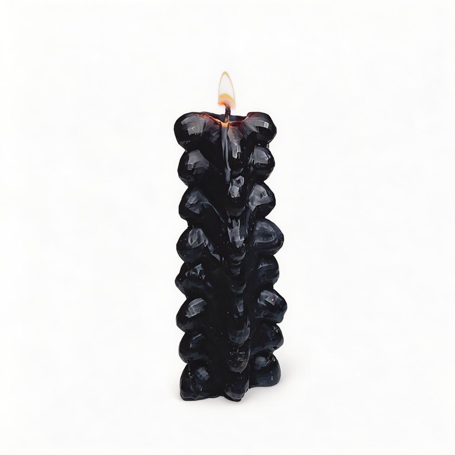 Spine-shaped Scented Candle - Black - image 1