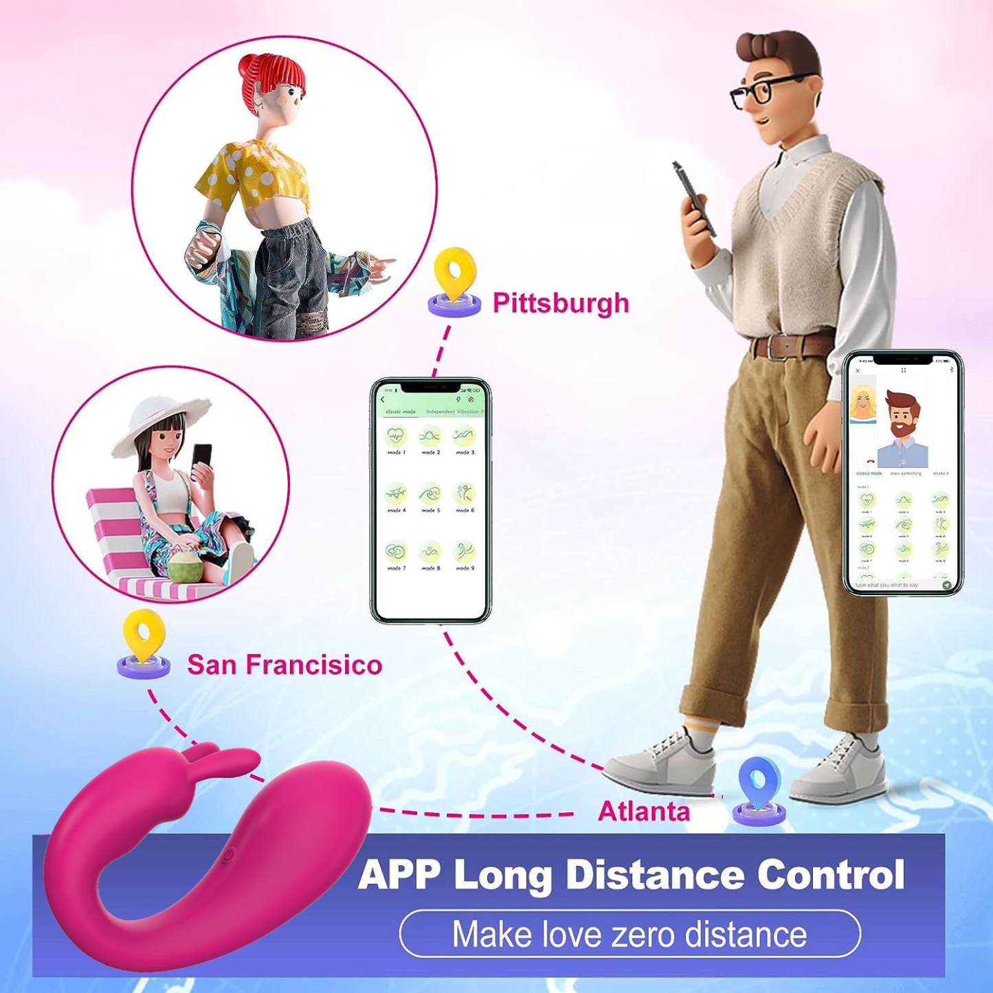 3.93'' Triple Stimulation 2-in-1 Vibrator - image 5